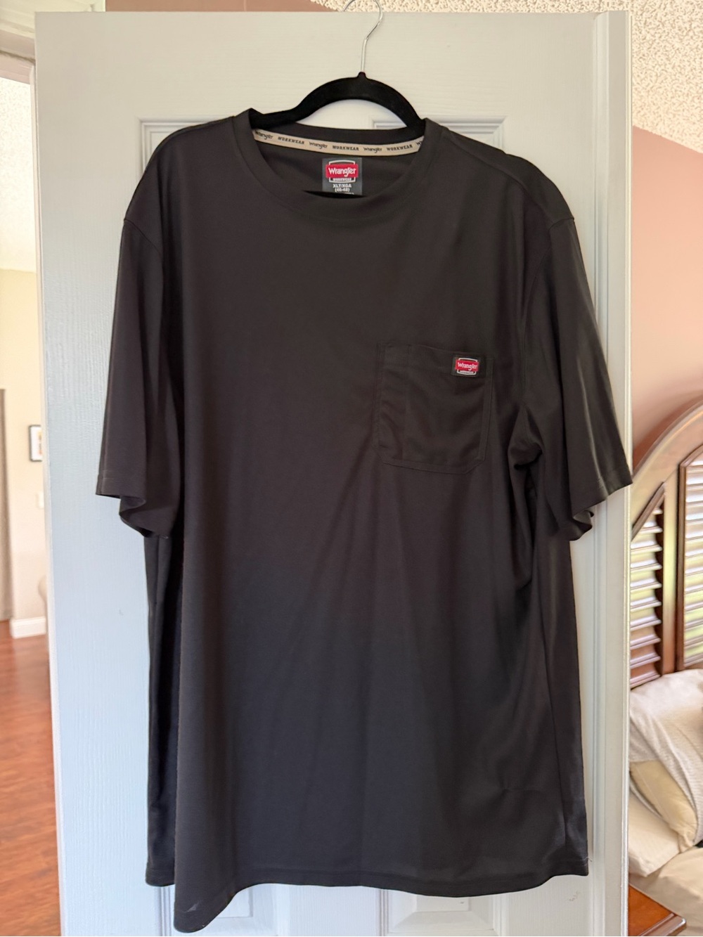 Wrangler Black Short Sleeve Pocket Tee